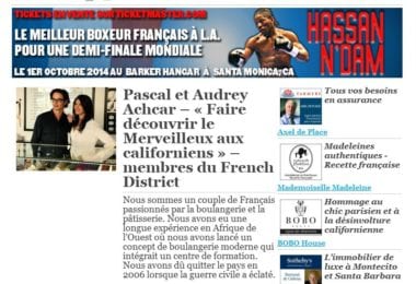 La newsletter French District Boston du Mardi 30 Septembre 2014 - Networking et Bonnes Adresses en Californie du sud