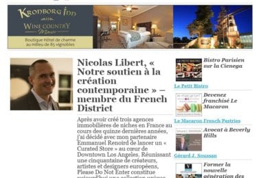 La newsletter French District Boston du Mardi 31 Mars 2015 - Networking et Bonnes Adresses en Californie du sud