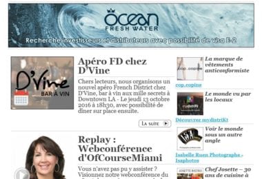 La newsletter French District Boston du Mardi 4 Octobre 2016 - En bas des escaliers