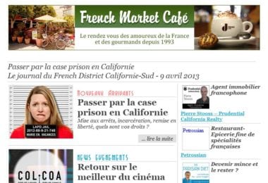 La newsletter French District Boston du Mardi 9 Avril 2013 - Passer par la case prison en Californie
