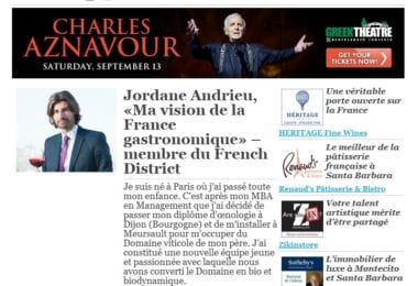 La newsletter French District Boston du Mardi 9 Septembre 2014 - Networking et Bonnes Adresses en Californie du sud