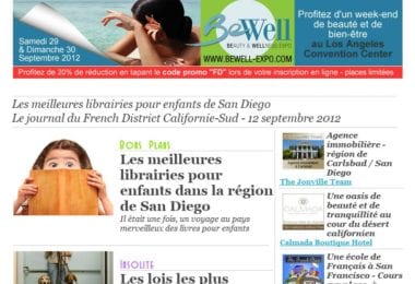 La newsletter French District Boston du Mercredi 12 Septembre 2012 - Les meilleures librairies pour enfants de San Diego