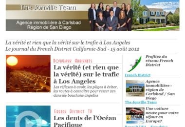 La newsletter French District Boston du Mercredi 15 Août 2012 - La verite et rien que la verite sur le trafic a Los Angeles