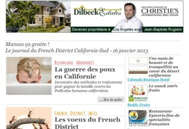 La newsletter French District Boston du Mercredi 16 Janvier 2013 - Maman ca gratte !