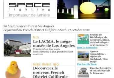 La newsletter French District Boston du Mercredi 17 Octobre 2012 - 20 hectares de culture a Los Angeles