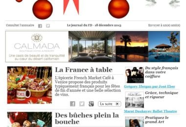 La newsletter French District Boston du Mercredi 18 Décembre 2013 - 15 idees pour les fetes