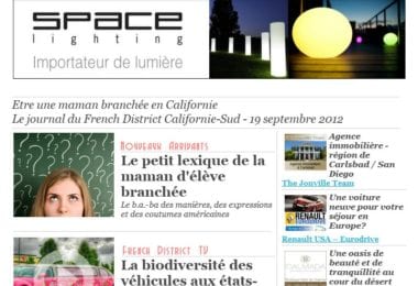 La newsletter French District Boston du Mercredi 19 Septembre 2012 - Etre une maman branchee en Californie