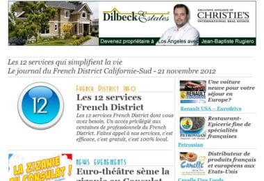 La newsletter French District Boston du Mercredi 21 Novembre 2012 - Les 12 services qui simplifient la vie