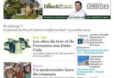La newsletter French District Boston du Mercredi 24 Octobre 2012 - On echange ?