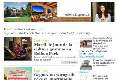 La newsletter French District Boston du Mercredi 27 Mars 2013 - Mardi