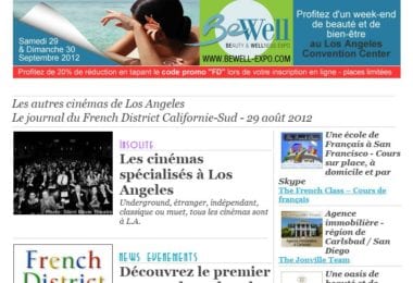 La newsletter French District Boston du Mercredi 29 Août 2012 - Les autres cinemas de Los Angeles