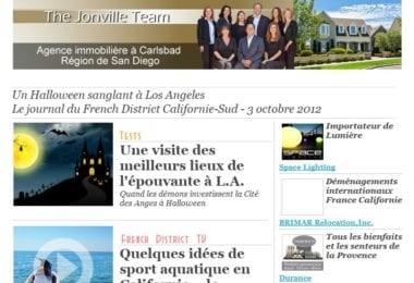 La newsletter French District Boston du Mercredi 3 Octobre 2012 - Un Halloween sanglant a Los Angeles