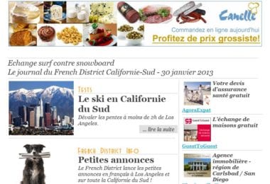 La newsletter French District Boston du Mercredi 30 Janvier 2013 - Echange surf contre snowboard
