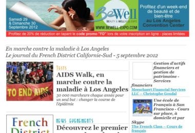 La newsletter French District Boston du Mercredi 5 Septembre 2012 - En marche contre la maladie a Los Angeles