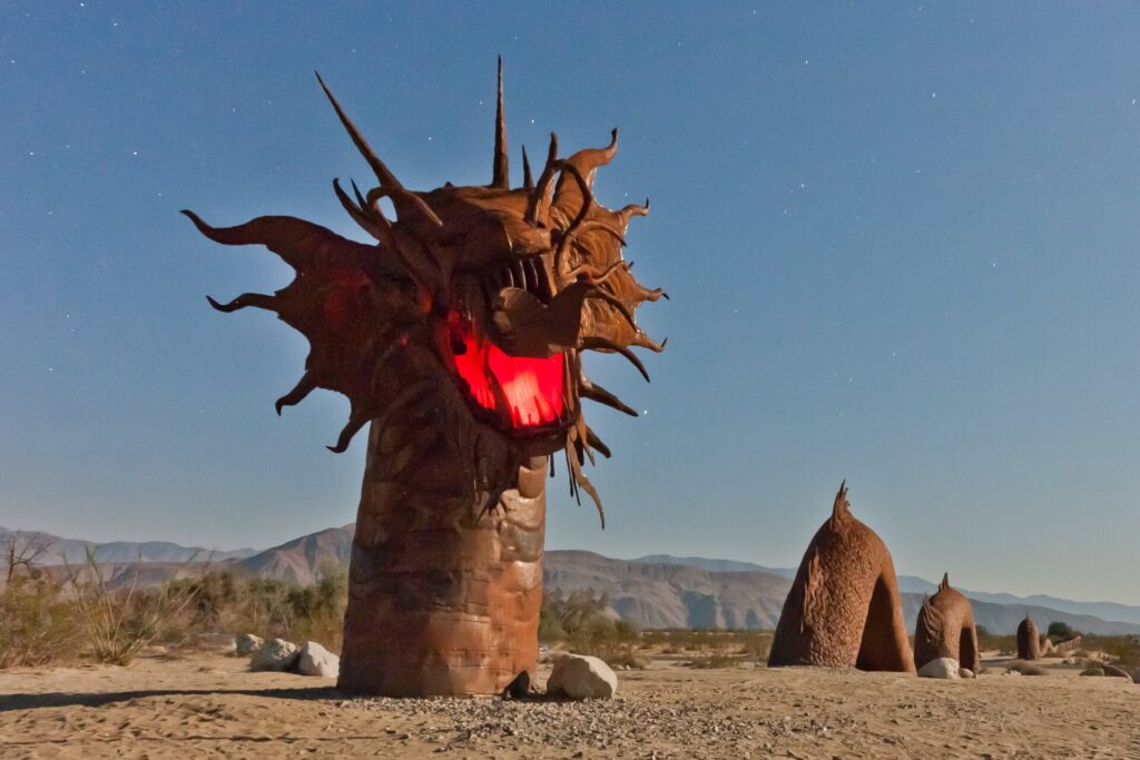 Une sculpture en métal de Ricardo Breceda à Anza Borrego