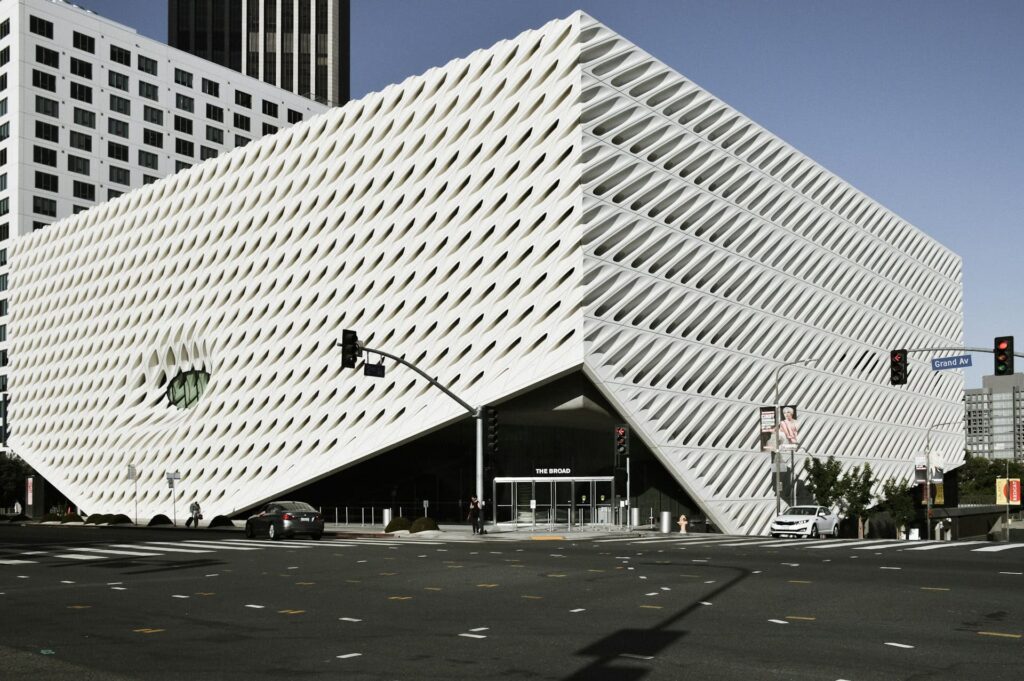 Façade du musée The Broad à Los Angeles