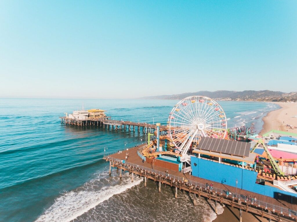 Pacific Park sur le Santa Monica Pier, Santa Monica, Californie