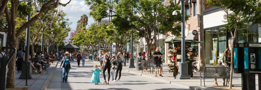 Third Street Promenade à Santa Monica, Californie
