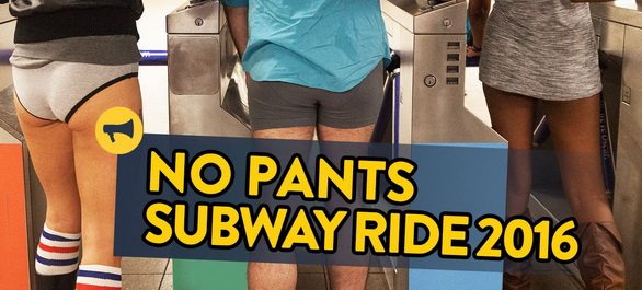 Le No pants Subway Ride