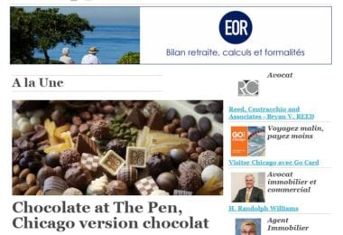 La newsletter French District Chicago du Mercredi 1 Avril 2015 - Chicago version chocolat