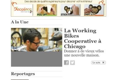 La newsletter French District Chicago du Mercredi 2 Octobre 2013 - Une nouvelle vie pour votre velo