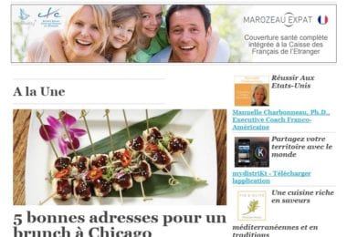 La newsletter French District Chicago du Mercredi 2 Septembre 2015 - 5 bonnes adresses pour un brunch a Chicago