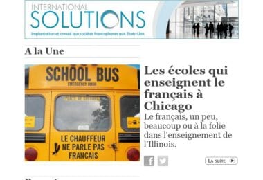 La newsletter French District Chicago du Mercredi 30 Octobre 2013 - Les ecoles qui enseignent le francais a Chicago