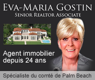 Eva Maria Gostin - comte de palm beach - propriétés sur front de mer - agent immobilier