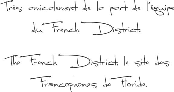 The French District - Articles Floride Insolite