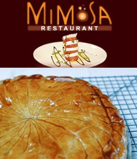 Galette des rois au Mimosa