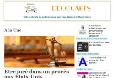 La newsletter French District Floride du Jeudi 10 Mars 2016 - Etre juré aux Etats-Unis