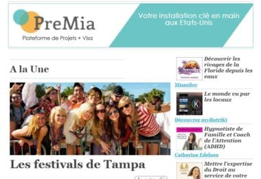 La newsletter French District Floride du Jeudi 11 Février 2016 - Les festivals de Tampa