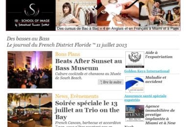 La newsletter French District Floride du Jeudi 11 Juillet 2013 - Des basses au Bass