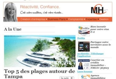 La newsletter French District Floride du Jeudi 16 Juillet 2015 - Quand Tampa rime avec Paradis