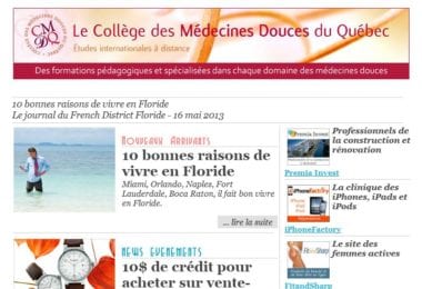 La newsletter French District Floride du Jeudi 16 Mai 2013 - 10 bonnes raisons de vivre en Floride