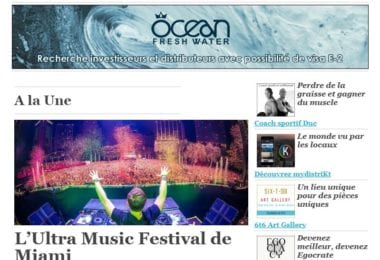 La newsletter French District Floride du Jeudi 17 Mars 2016 - Rendez-vous electro a Bayfront Park
