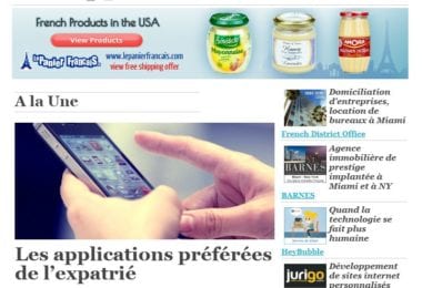 La newsletter French District Floride du Jeudi 21 Août 2014 - Les applications preferees de l’expatrie