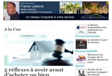 La newsletter French District Floride du Jeudi 21 Avril 2016 - Etre proprietaire sans se faire avoir