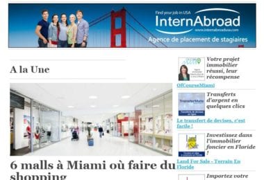 La newsletter French District Floride du Jeudi 21 Septembre 2017 - Le shopping grand format à Miami