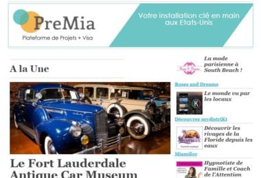 La newsletter French District Floride du Jeudi 25 Février 2016 - Une histoire d’amour a 4 roues