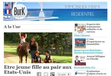 La newsletter French District Floride du Jeudi 25 Septembre 2014 - Etre jeune fille au pair aux Etats-Unis