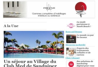 La newsletter French District Floride du Jeudi 26 Janvier 2017 - Le soleil de la Floride avec l’esprit Club Med