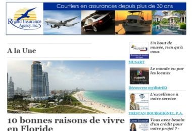 La newsletter French District Floride du Jeudi 27 Juillet 2017 - A vous la Floride !