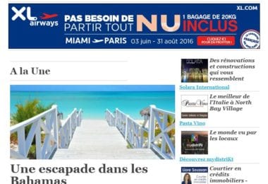La newsletter French District Floride du Jeudi 28 Juillet 2016 - 320 jours de soleil par an