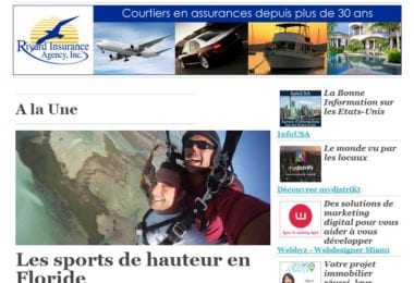 La newsletter French District Floride du Jeudi 3 Août 2017 - En Floride et en hauteur