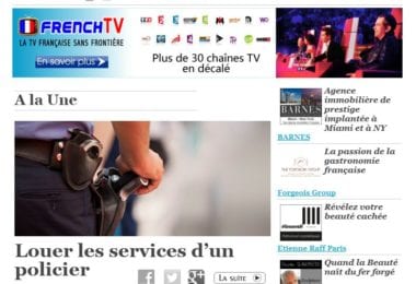 La newsletter French District Floride du Jeudi 3 Avril 2014 - Louer un policier