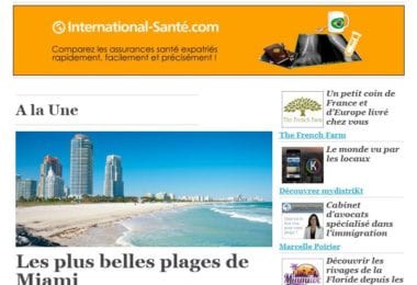 La newsletter French District Floride du Jeudi 3 Mars 2016 - Les plus belles plages de Miami