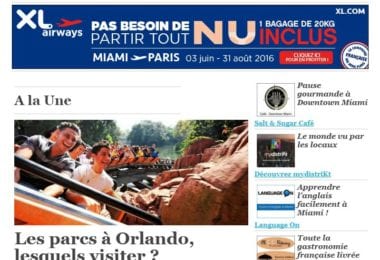 La newsletter French District Floride du Jeudi 4 Août 2016 - Un menu magique a Orlando