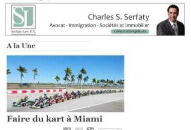 La newsletter French District Floride du Jeudi 5 Juin 2014 - Du Karting a Miami