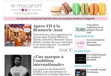 La newsletter French District Floride du Mardi 1 Mars 2016 - Vous faites quoi mardi prochain ?